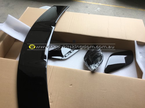 W176 a class amg style black spoiler A250 A45 AMG-revo wing lip gt carbon bar - Picture 11 of 12