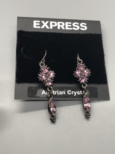 Pendientes de imitación de cristal austriaco Express vintage - Imagen 4 de 5