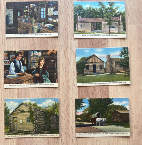 Postcard ~ Lincoln's New Salem ~ State Park ~ 20 Views ~ UNMAILED - 第 5/8 張圖片