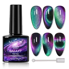 9D Cat Eye Gel Nail Polish Chameleon Gel Polish Soak off U V Light Double Magi