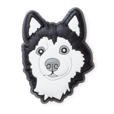 NWT New Crocs Husky Dog Jibbitz Charms Black  White Puppy/Pup