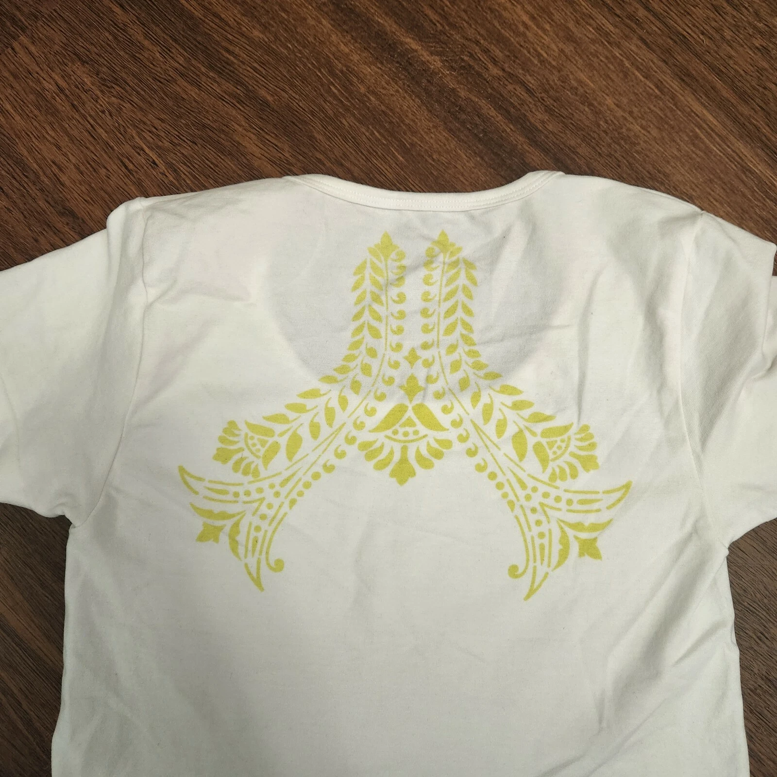 athleta gold designs shirt