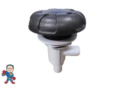 Hot Tub Spa Waterfall Control Valve 6 Spoke Graphite with (2) 3/4" Smooth Barbs