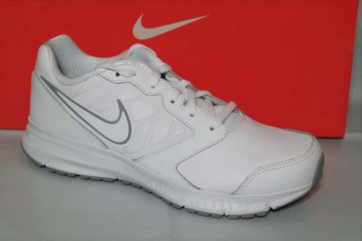 NIKE DOWNSHIFTER 6 LTR GS PS KIDS RUNNING SHOES WHITE WOLF GREY 832883 100
