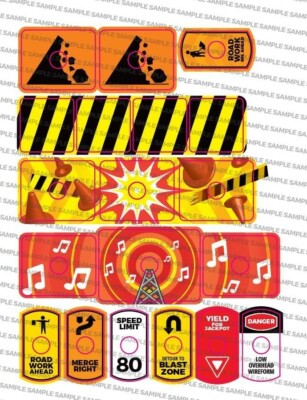 Road Show Target Pinball Decal Set