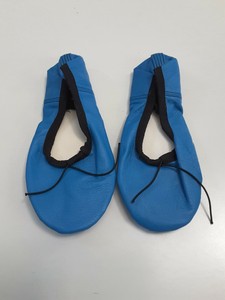 teal ballet slippers