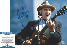 SINGER JAMES TAYLOR SIGNED AUTHENTIC 8x10 PHOTO I GUITAR PROOF BECKETT COA BAS