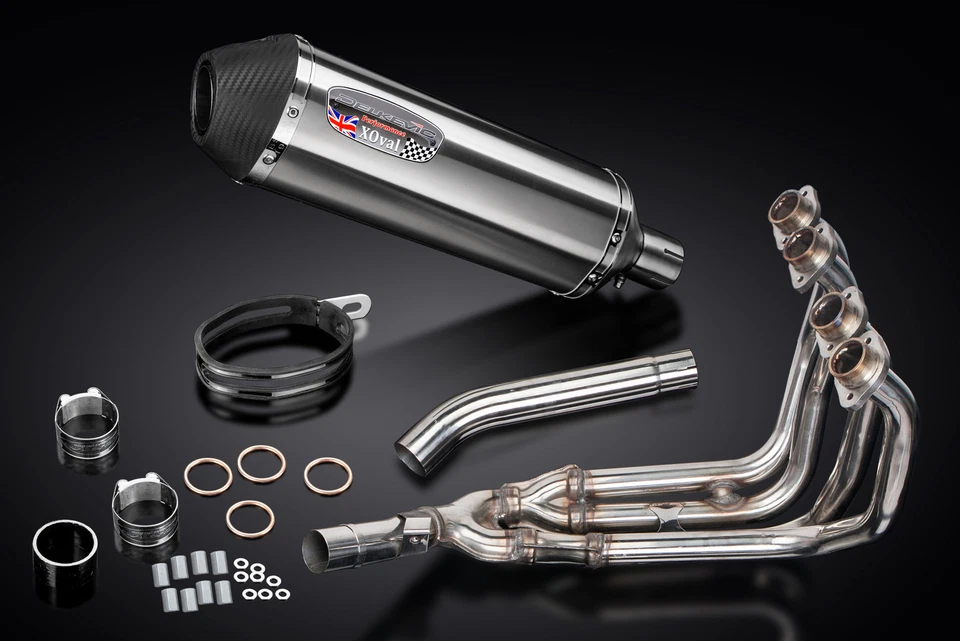 Silenciador de escape completo Yamaha YZF600R Foxeye 1995-1996 4-1 13,5" X-Oval inoxidable Foto 4 de 4