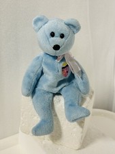 TY Beanie Baby - EGGS II the Blue Easter Bear Stuffed Animal Toy Plush 8” 2001
