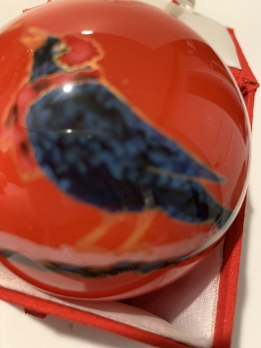 2010 Dillards 12 Days Of Christmas Four 4 Calling Birds Glas Weihnachtsschmuck - Bild 11 von 12