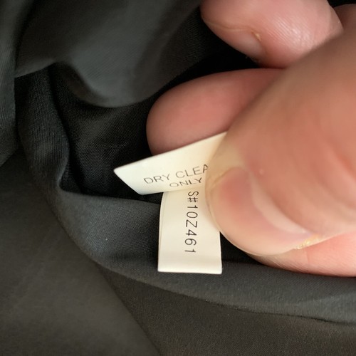 Silk Skirt 100% Mini/Midi Escada (?) Womens Size 8 Black Ruffled EUC - Picture 9 of 12