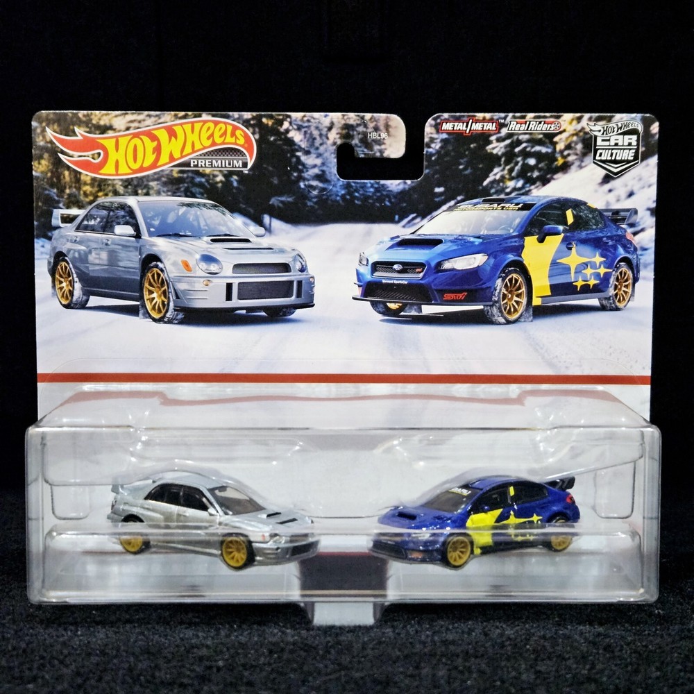 Hot Wheels Premium Car Culture 2 Pack Subaru Impreza WRX - '16 Subaru WRX STI