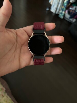 Samsung Galaxy Watch4 SM-R860 40mm Aluminum Case with Sport Band - Pink Gold...