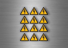 12x sticker adesivi adesivo pericolo elettrico segnale targhette adesive
