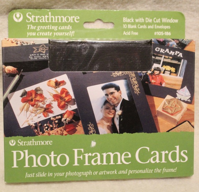 Strathmore Photo Mount Cards 105185 Black With Die Cut Window Set of 10 for sale online eBay