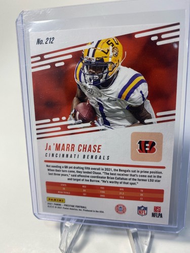 🔥🔥Ja’Marr Chase 2021 Prestige RC #212 Bengals LSU 35/99 Gold Xtra Points🔥🔥 - Picture 4 of 6