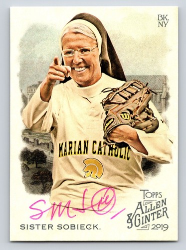 Sister Mary Jo Sobieck Authentic Autographed 2019 Topps Allen and Ginter Card - Picture 1 of 2