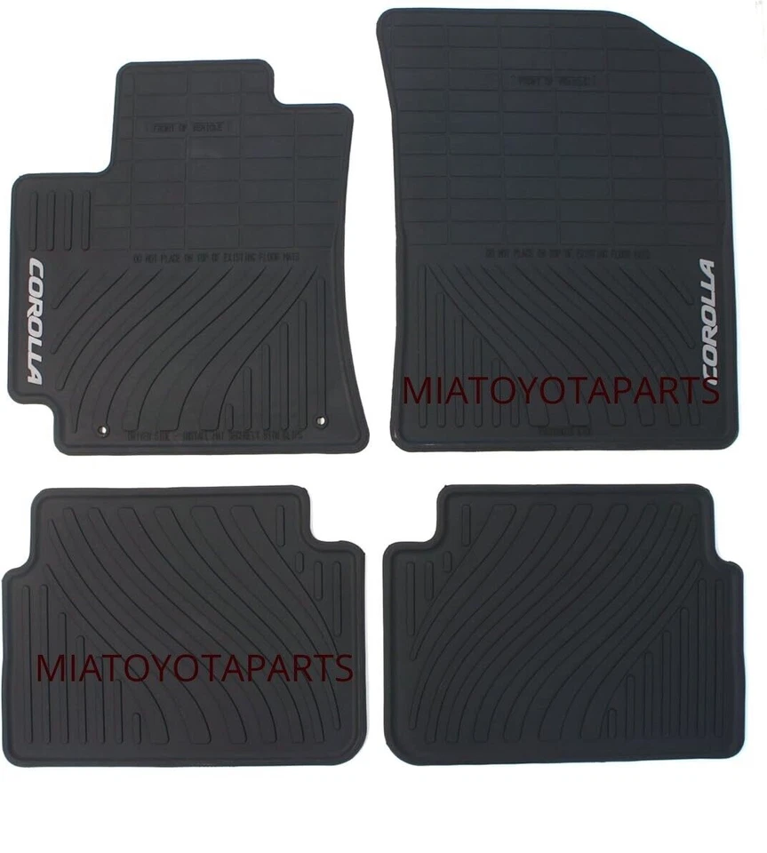 Alfombrillas originales Toyota Corolla 2009-2013 OEM para todo tipo de clima PT908-02110-20 Foto 2 de 4
