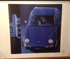 Porsche 968 Factory Original Car Poster Extremely Rare! WWM 357-000 Own It! 😜