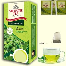 Ceylon Pure Green Tea 100 Natural Organic Herbal High Quality 25 Green Tea Bags
