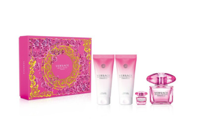 Versace BRIGHT CRYSTAL ABSOLU Mini EDP +Parfüm +Duschgel +Körpergel Geschenkset
