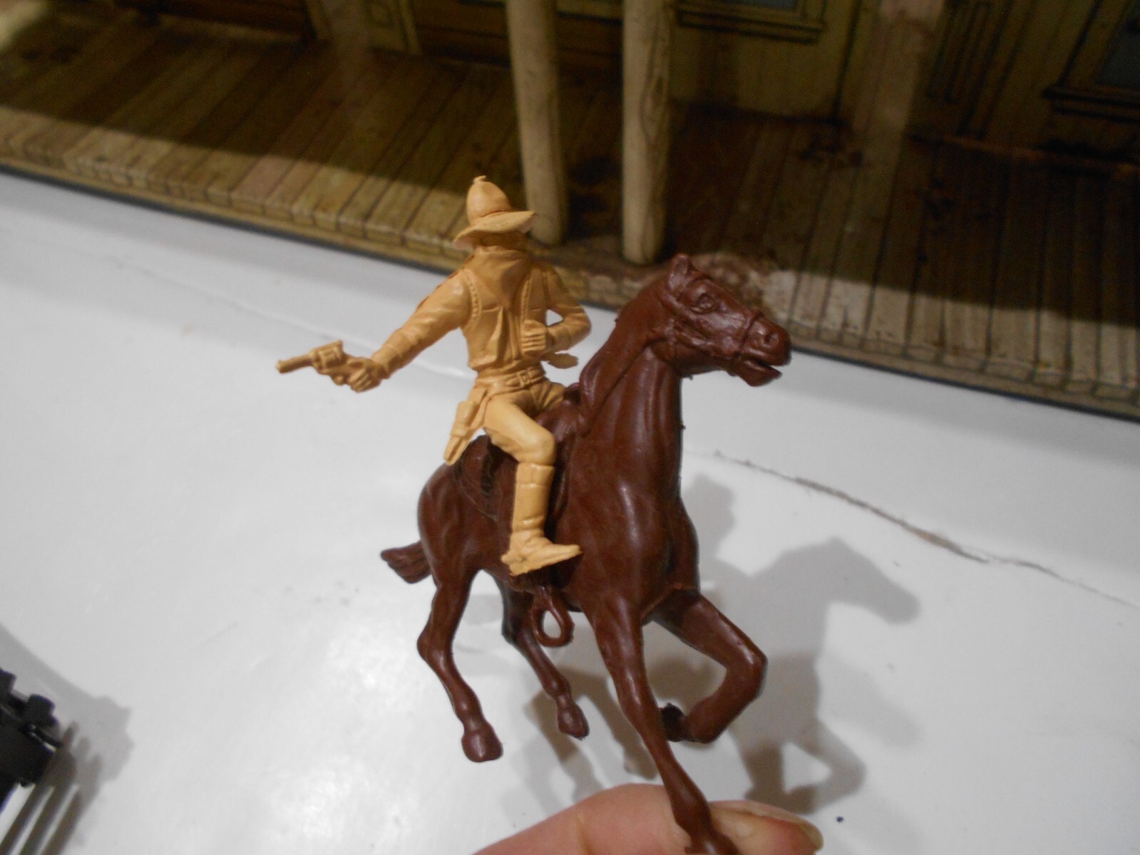 MARX Tin Litho ROY ROGER TOWN & 2 CABINS 108 Piece Set Vintage Western