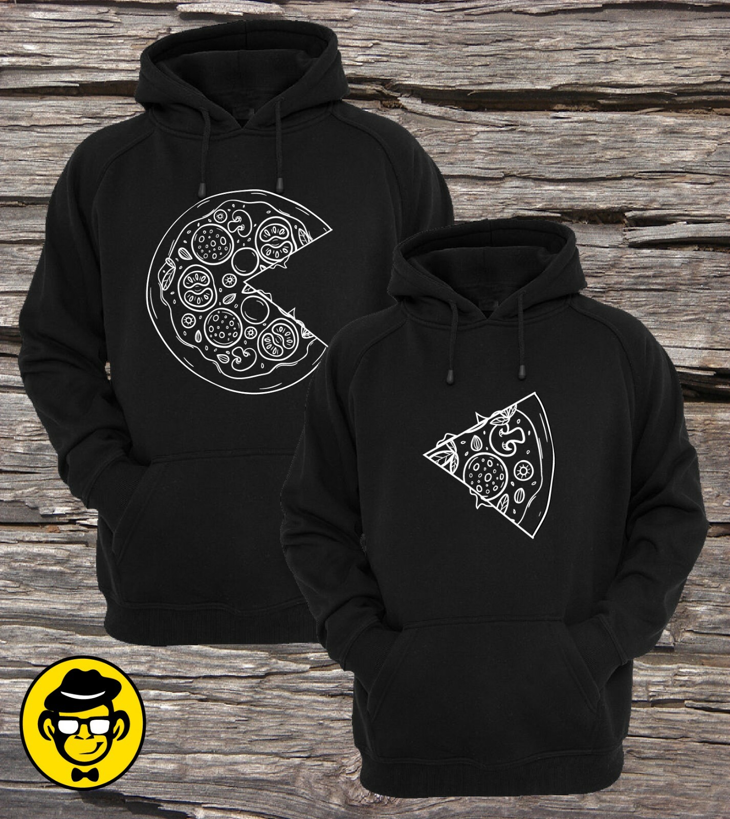 Pizza couple hoodies, Matching Couple Hoodies (Set)