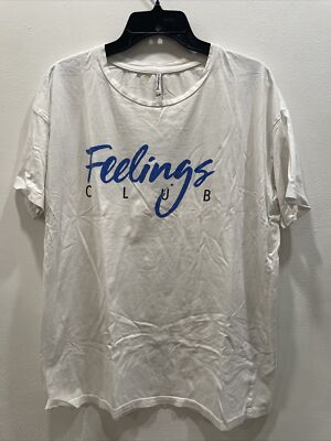 Mens XL Tshirt Stradivarius Feelings Club 
