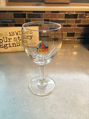 ''Leffe'' Belgium Brewery with Symbol Stemmed Chalice/Goblet Beer Glass - 25CL