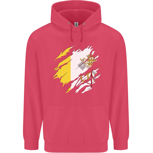 Torn Vatican Flag Day Childrens Kids Hoodie - Picture 44 of 88