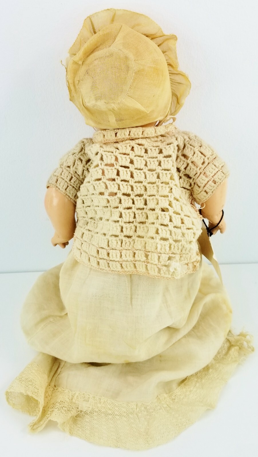 Antique Composition Baby Doll 1930s Bent Leg GFM Marked with Sleep Eyes Popularny zwykły sklep