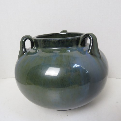 Vintage FULPER ART POTTERY VASE 3 Handled Vessel Great Glaze & Color - Picture 2 of 13