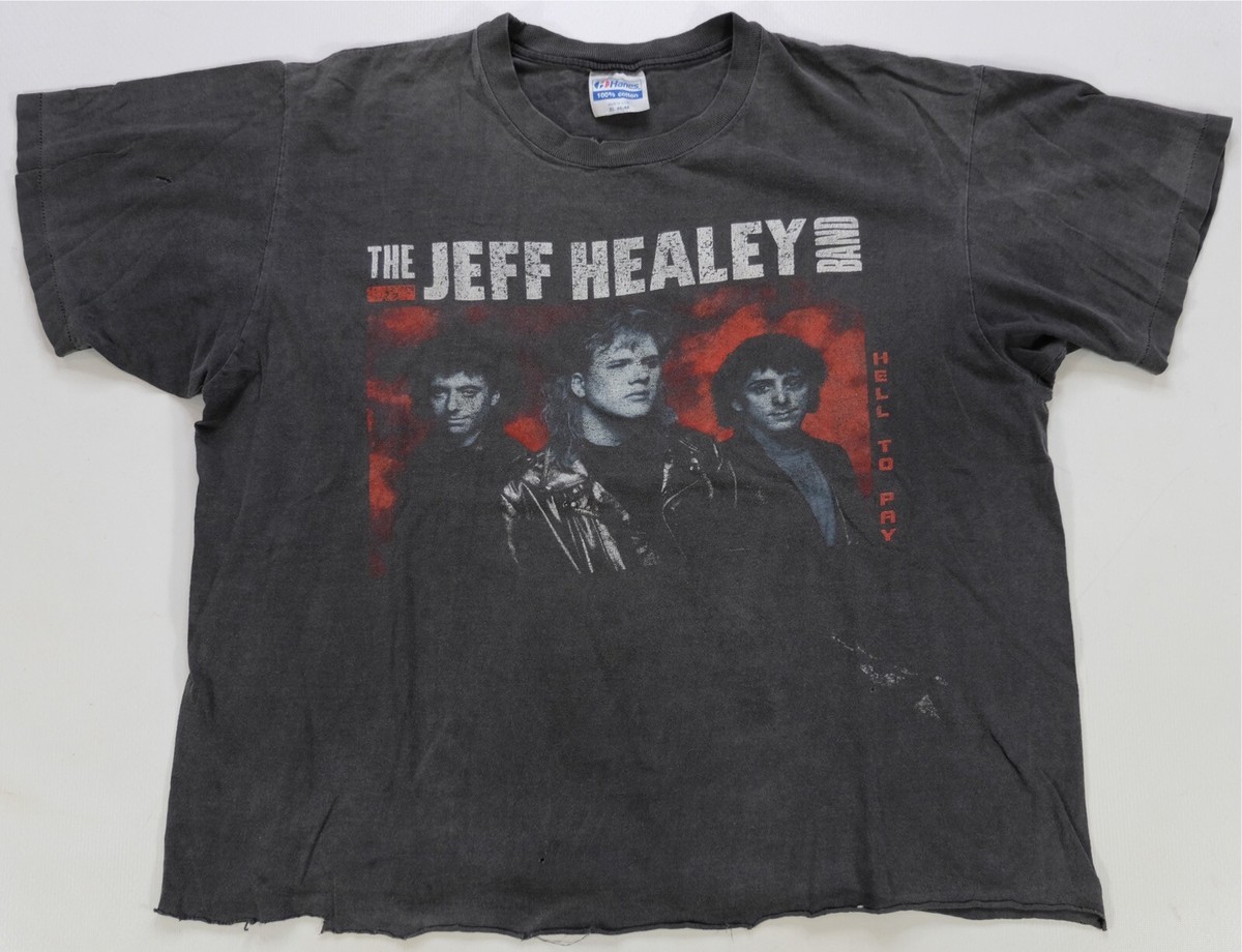 Rare VTG The Jeff Healey Band Hell To Pay 1990-91 World Tour T 