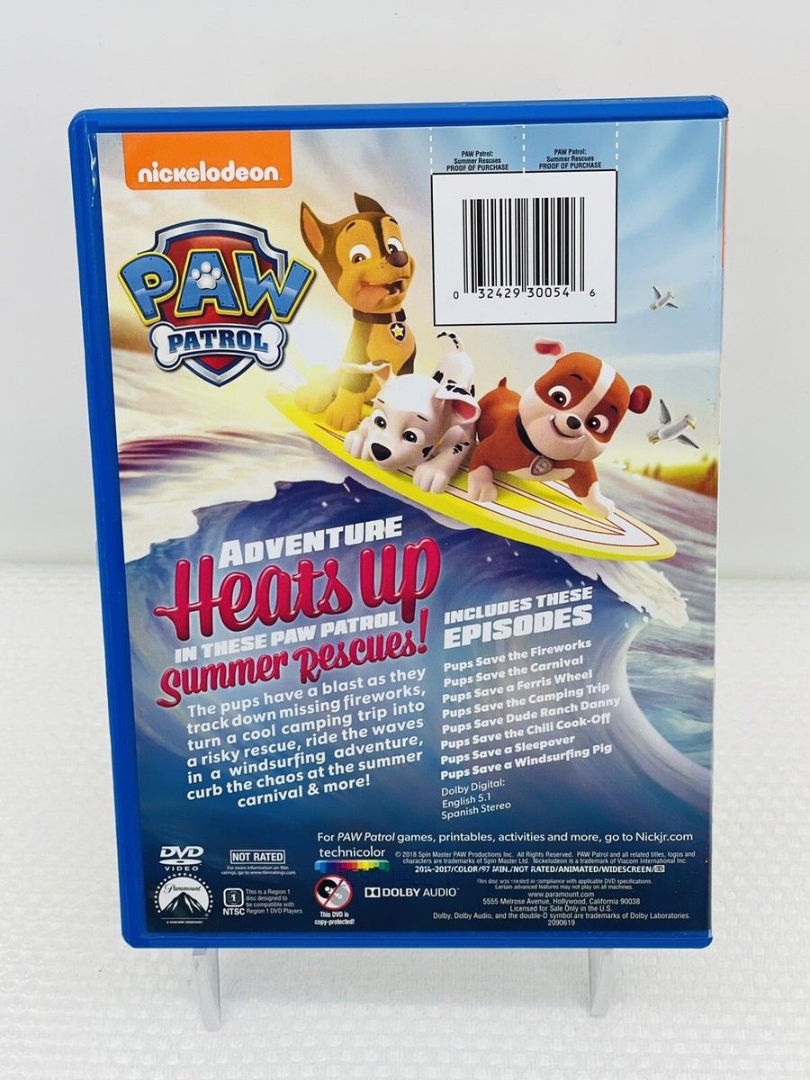 PAW Patrol: Summer Rescues DVD, 2018 32429300546| eBay