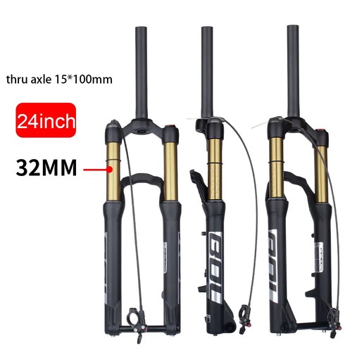 Mountain Bike Air Resilience Suspension Front Fork 20/24inch Travel 135/100mm - Picture 6 of 30