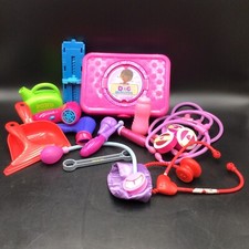 Lot Of 16 Pretend Play Toys Nurse Construction Cleaning Hair Product