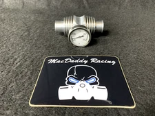MacDaddy Racing Coolant Temperature Gauge for CanAm DS450 (Silver)