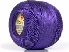 Purple YarnArt Tulip Size 10 Microfiber Thread 17327 50g 273y Crochet XStitch