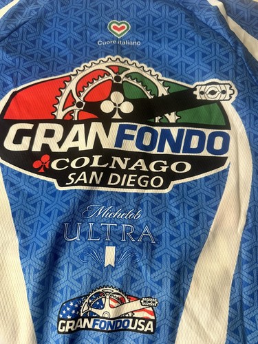 Cuore Italiano Gran Fondo USA Maglia Ciclismo Uomo XXL 6186 Colnago San Diego �� - Foto 6 di 7