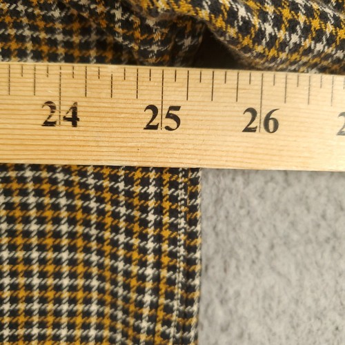 Vintage Ralph Lauren Jeans Button Up Shirt Mens XL Houndstooth Yellow Black - Picture 3 of 6