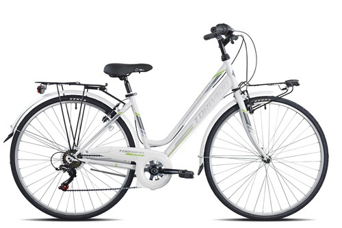 BICI TORPADO CITY BIKE BICICLETTA T481 ALBATROS BICICLETTA 28'' DONNA ACCIAIO 6V - Foto 2 di 3