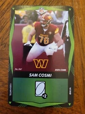 2024 UNO ELITE CORE EDITION Green Sam Cosmi Commanders Card #47