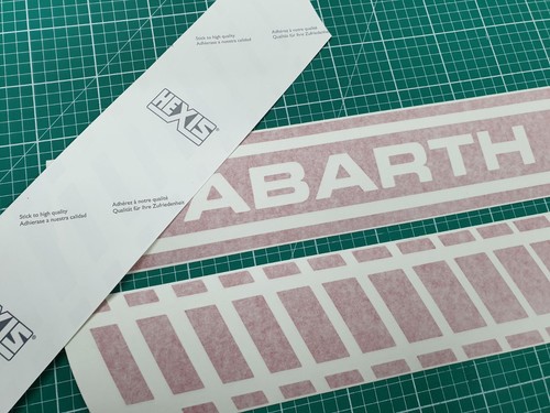 Exact Spec Seitenstreifen für Fiat 500 Abarth Aufkleber Sticker Dekorfolien - Bild 6 von 9