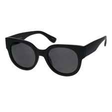 Womens Round Horn Rim Sunglasses Trendy Retro Fashion Shades UV 400