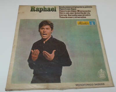 RAPHAEL DIGAN LO QUE DIGAN BANDA SONORA MONOFONICO VINYL COLOMBIAN LP 33 RPM