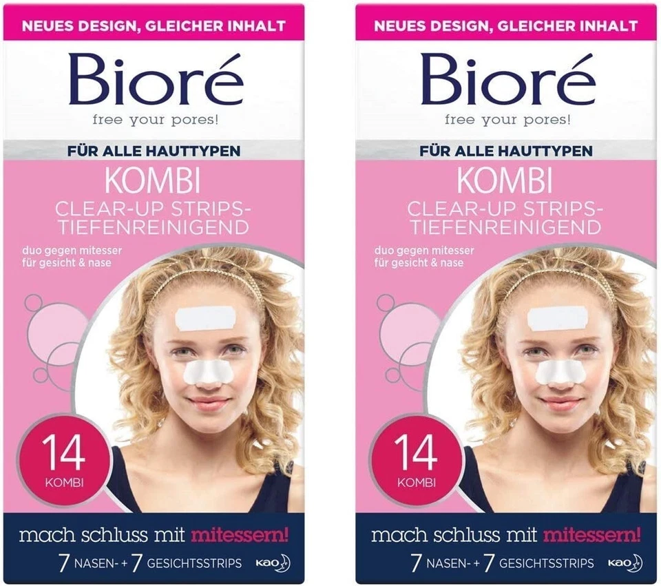 BIORÉ Biore Kombi Clear-Up Strips-Tiefenreinigend , 2x14er EAN5017634236960