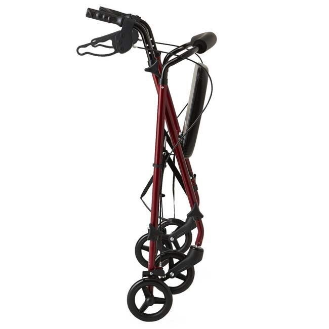 Guardian Walker/Rollator with 6 inch wheels brakes seat and basket