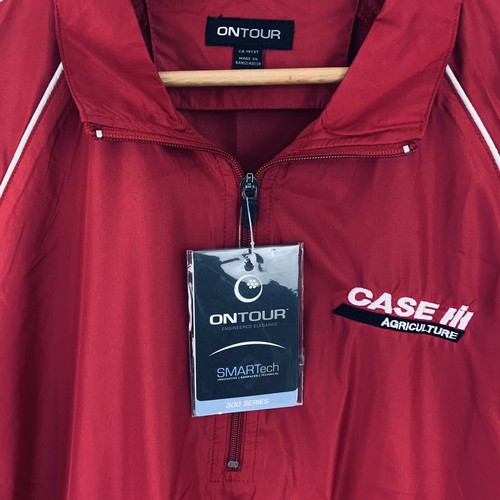 Ontour On Tour Case Landwirtschaft Windbreaker Jacke 1/4 Reißverschluss kurzärmelig Golf - Bild 4 von 10