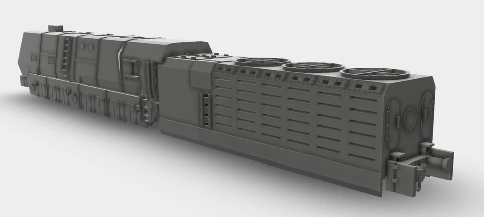 Panzerlok BR-53 WW2 Bausatz Kit 3D Druck 1:160 - 1:72 - Bild 3 von 4