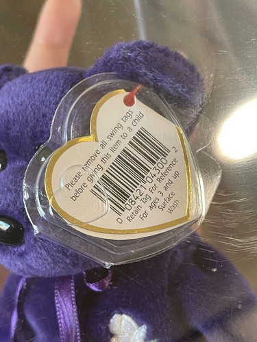 Beanie Baby Princess Diana 1997 PE Pellets in Protective Case - Picture 7 of 7